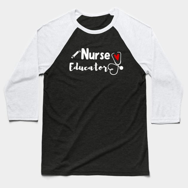 Medical Nurse - Nurse Educator Baseball T-Shirt by JunThara